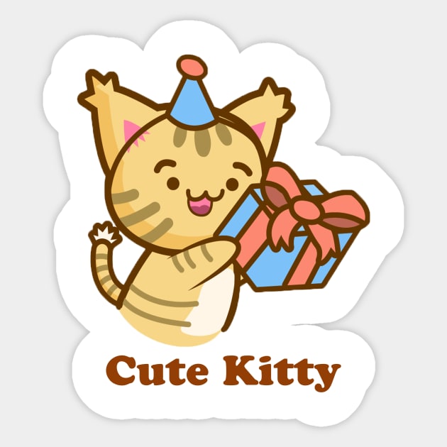 Cute kitty Sticker by This is store